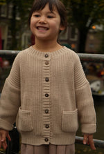 Load image into Gallery viewer, The Tanguis Cotton Cardigan - Oat Cream