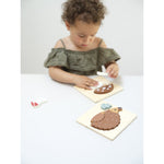 Load image into Gallery viewer, Mushroom & Hedgehog Puzzle 2 pack - Wood