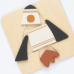 Load image into Gallery viewer, Space Shuttle & Planet Wood Puzzle - 2 Pack