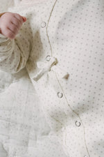 Load image into Gallery viewer, Kimono Romper- Pin Dot Pebble