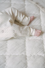 Load image into Gallery viewer, Kimono Romper- Pin Dot Pebble