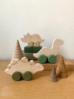 Load image into Gallery viewer, Wooden Toy - Triceratops