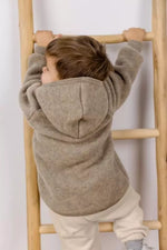 Charger l'image dans la galerie, Engel Natur Hooded Jacket in Merino Wool- Walnut