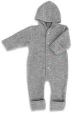 Load image into Gallery viewer, Engel Natur Hooded Overall in Merino Wool- Grey