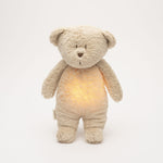 Load image into Gallery viewer, Moonie Organic Humming Bear with Lamp- Sand