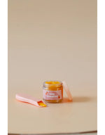 Load image into Gallery viewer, Tiny Tummies Peach Jelly Food Jar and Spoon Set