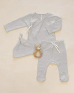 Charger l'image dans la galerie, Wrap Top + Footed Pant Set- Cloud