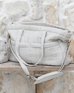 Charger l'image dans la galerie, Diaper Bag & Changing Mat- Sage Gingham