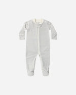 Charger l'image dans la galerie, Zip Long Sleeve Sleeper Footie- Cloud Stripe