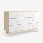 Load image into Gallery viewer, 6 Drawer Dresser- Birch/White