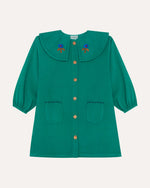 Load image into Gallery viewer, Daisies Embroidery Green Dress