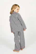 Charger l'image dans la galerie, Black Vichy Kid's Long Pyjama