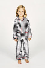 Charger l'image dans la galerie, Black Vichy Kid's Long Pyjama