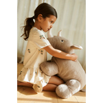 Load image into Gallery viewer, Barnaby Rhino Large Teddy- Stone Beige