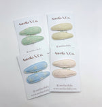 Charger l'image dans la galerie, Embroidered Hair Clips- Beige