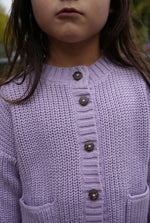 Load image into Gallery viewer, The Tanguis Cotton Cardigan - Dreamy Lilac