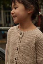 Load image into Gallery viewer, The Tanguis Cotton Cardigan - Oat Cream