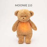 Load image into Gallery viewer, Moonie Organic Humming Bear with Lamp- Capaccino