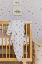 Charger l'image dans la galerie, Organic Cotton Muslin Swaddle- Rush Hour