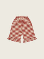 Load image into Gallery viewer, Paprika Gingham Frill Pants