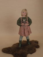 Load image into Gallery viewer, Paprika Gingham Tribe Skirt