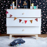 Charger l'image dans la galerie, 3 Drawer Dresser- Birch/White