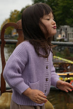 Load image into Gallery viewer, The Tanguis Cotton Cardigan - Dreamy Lilac