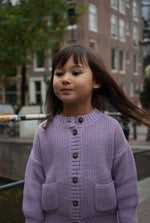 Load image into Gallery viewer, The Tanguis Cotton Cardigan - Dreamy Lilac