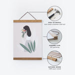 Load image into Gallery viewer, Magnetic Print Frame/ Wooden Frame/ Oak Shade