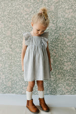 Load image into Gallery viewer, Organic Cotton Gingham Dress- Sky
