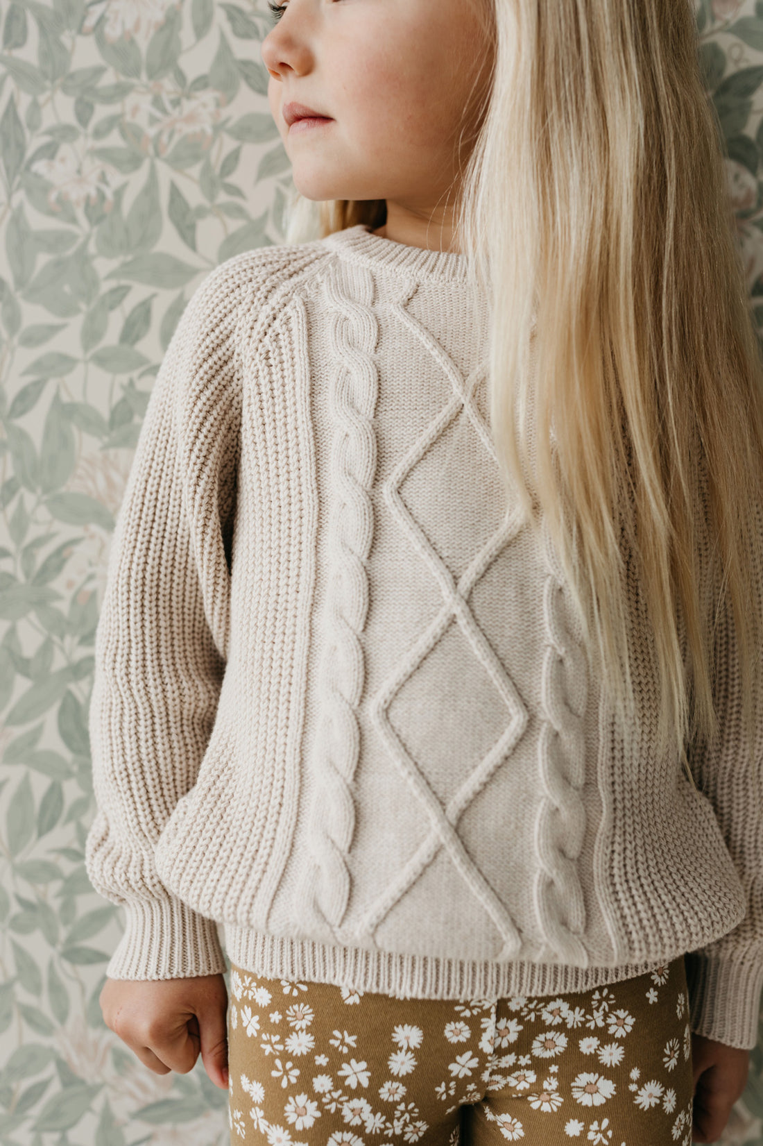 Knitted Jumper- Cream Marle