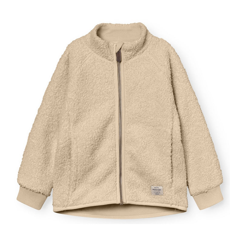 MATCEDRIC Teddyfleece Zip jacket- Sesame