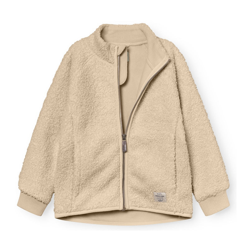 MATCEDRIC Teddyfleece Zip jacket- Sesame