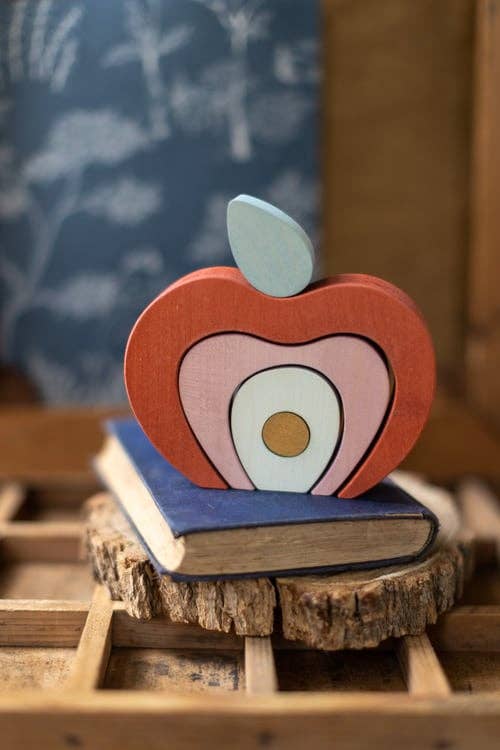 Wooden Toy - Stackable Apple