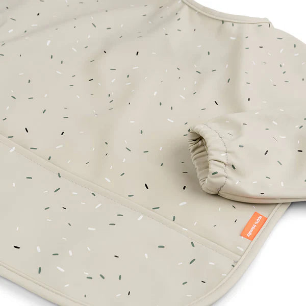 Sleeved Pocket Bib- Confetti Sand