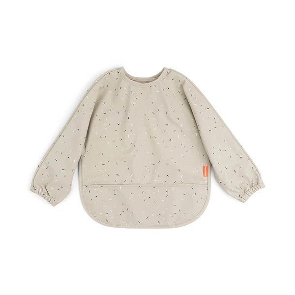 Sleeved Pocket Bib- Confetti Sand