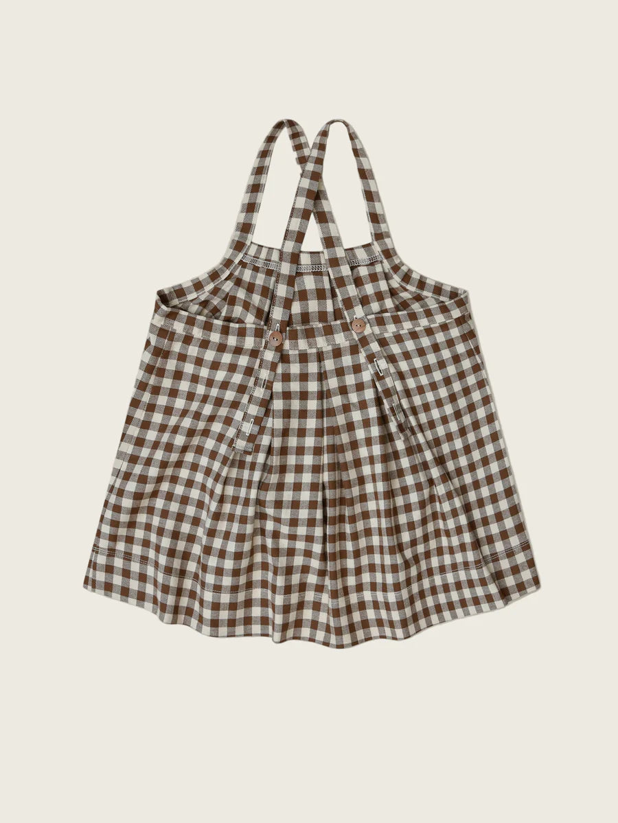 Chestnut Gingham Tribe Skirt