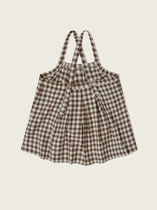 Chestnut Gingham Tribe Skirt