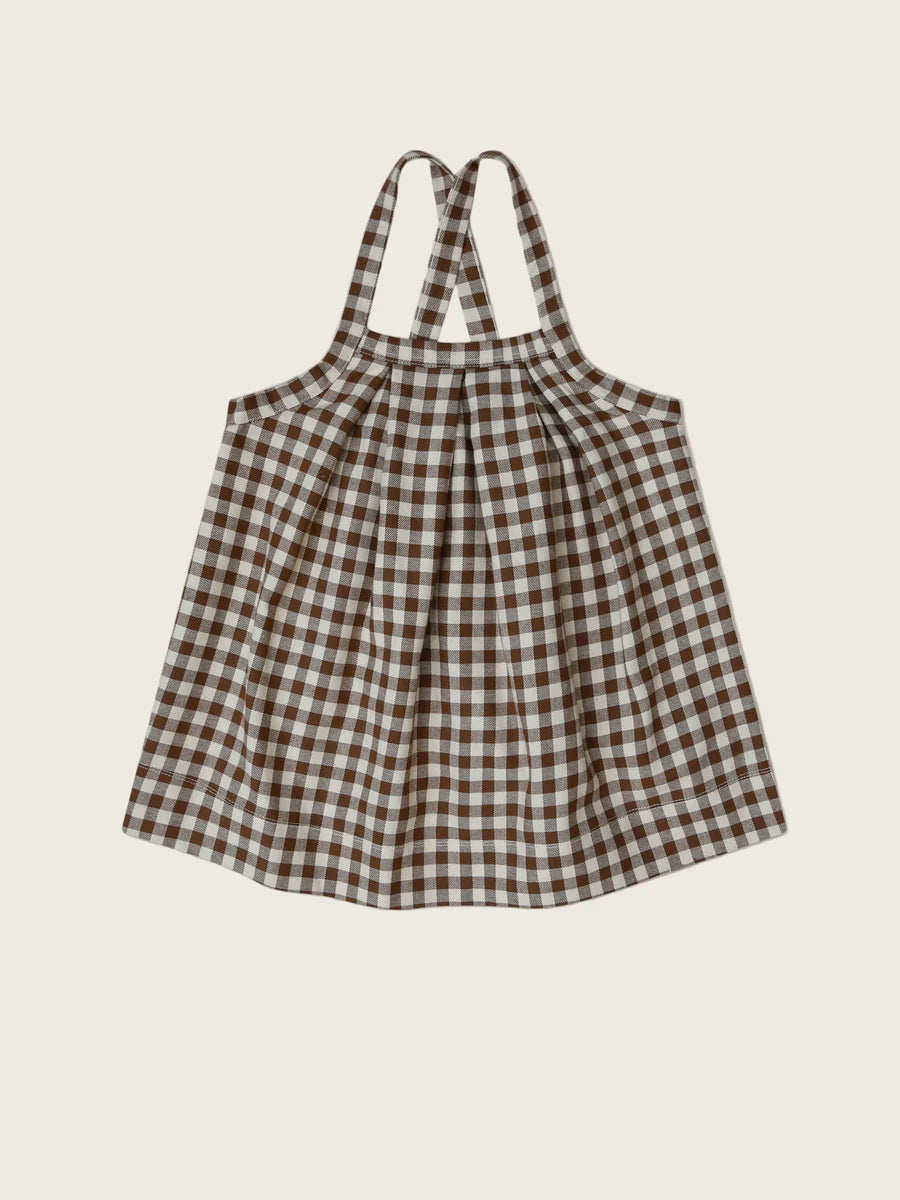 Chestnut Gingham Tribe Skirt