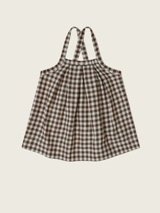 Chestnut Gingham Tribe Skirt