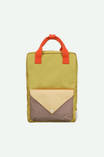 Load image into Gallery viewer, Backpack Large- Envelope Bookworm Green
