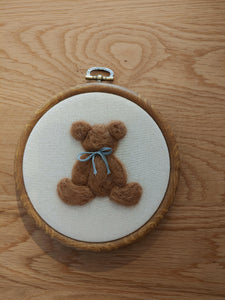 embroidered Wall Art- Bear