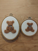 Load image into Gallery viewer, embroidered Wall Art- Bear
