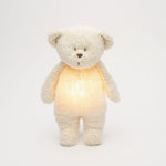 Load image into Gallery viewer, Moonie Organic Humming Bear with Lamp- Polar
