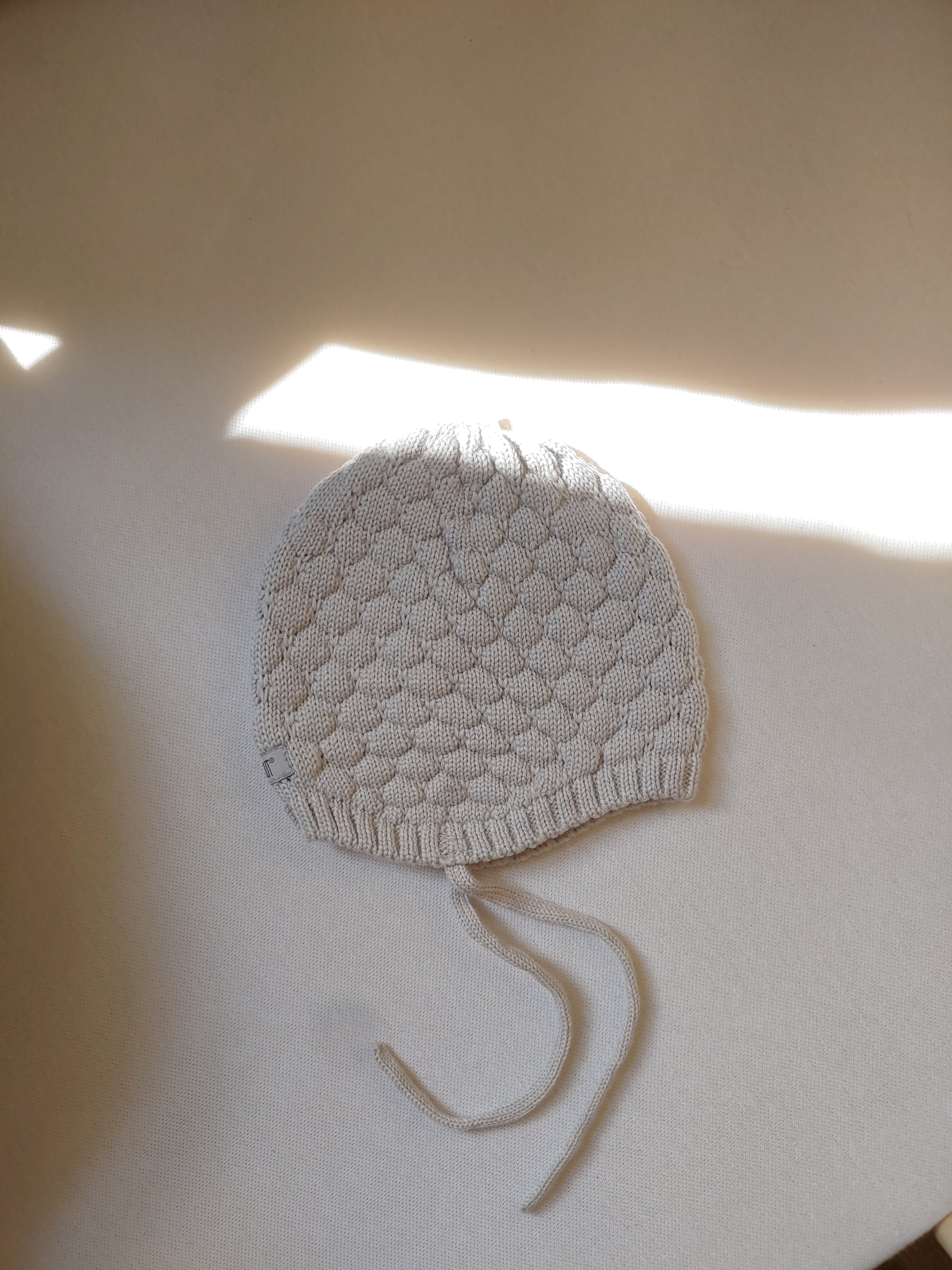 Bonnet Wool Knit- Sand Melange