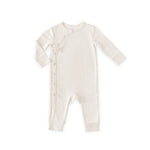 Load image into Gallery viewer, Kimono Romper- Pin Dot Pebble
