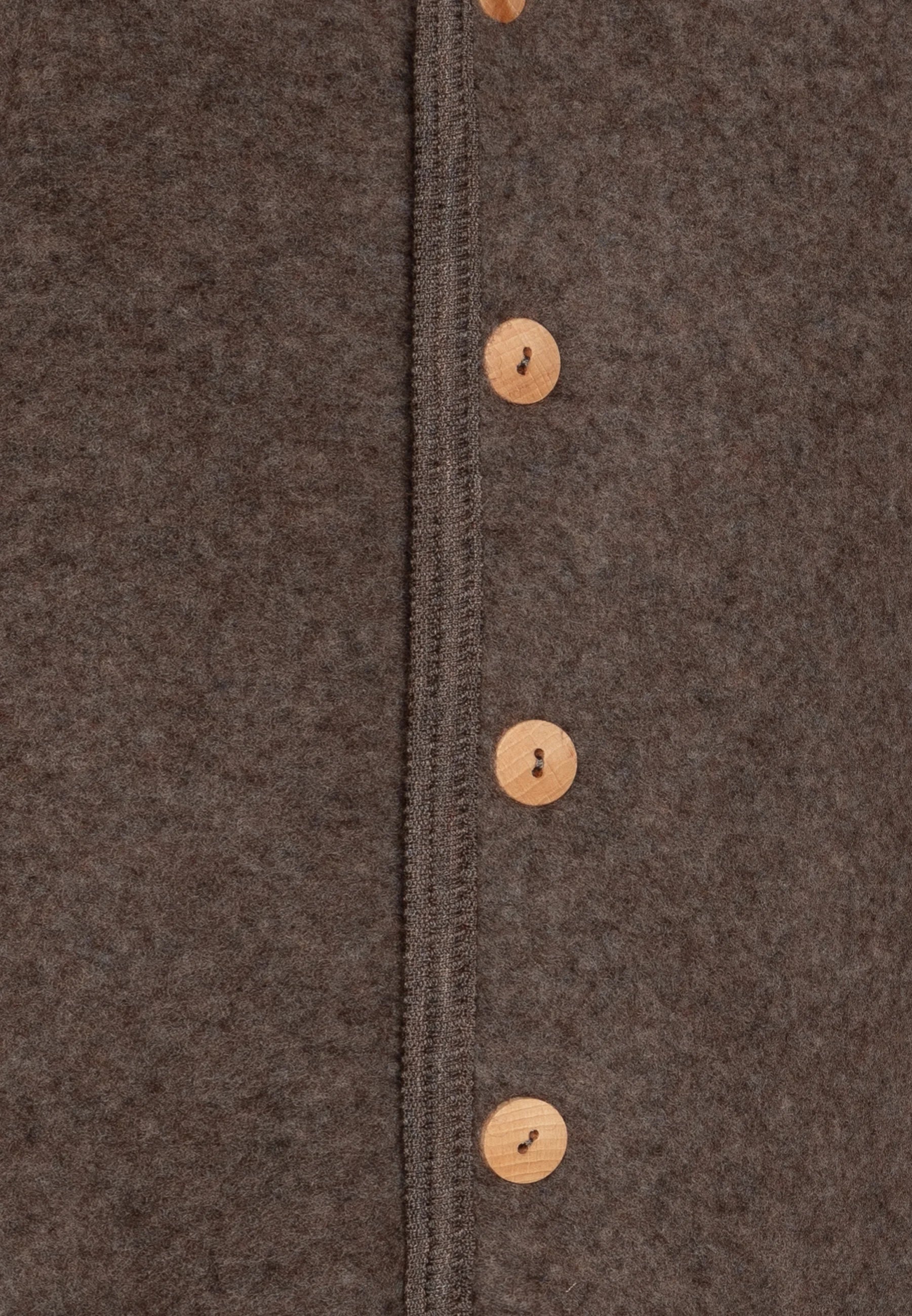 Wool Fleeced Suit- Brown Melange