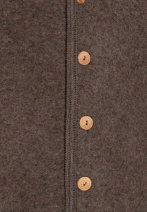 Wool Fleeced Suit- Brown Melange