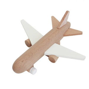 Hikoki Jet - Wooden Pull Back Plane- White