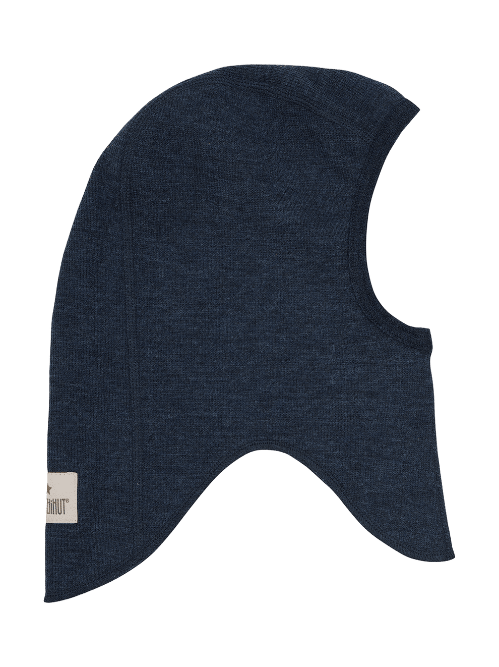 Balaclava Merino Wool Rib- Navy Melange